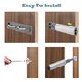 2 Pièces Push to Open Poussoir Porte Placard, Poussoir Porte Placard Push Open Porte, Fermeture Push Open Amortisseur Porte, Pus