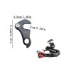2 Pièces Crochets de Dérailleur Arrière Noir Cintre de Dérailleur Mécanisme avec Raccord de Boulon pour Plupart des Vélos VTT - 