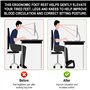 Kezidhp Repose-Pieds Ergonomique Massant Shiatsu - Appuie-Pieds Adjustable pour Bureau et Domicile, Soulagement Douleurs Lombair