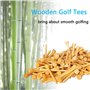 Zivisk Bamboo Golf Tees 100 Count, 38MM 70MM 83MM Wooden Tees Golf