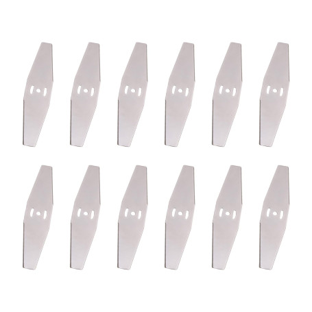 KLINNA Lot de 12 lames de rechange en métal durable pour tondeuse à gazon
