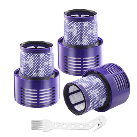 3 pièces filtres et 1 pinceau de nettoyage pour Dyson V10 SV12