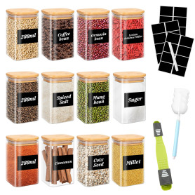 YUTUY Bocaux en Verre Lot de 12PCS