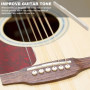 2 morceaux de pont d'os de guitare, adapté aux guitares acoustiques et classiques à 6 cordes