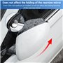 Rétroviseur Angle Mort Voiture, 2 Pcs Rétroviseur Auxiliaire à Réglage à 360 °, Miroir Arrière Auto-adhésif, avec Sourcils de Pl