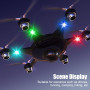 Lumières Stroboscopiques Drone, 4PCS 7 Couleurs LED Strobe Drone Light Étanches Sans Fil avec Télécommande, Charge USB Lampe Ant