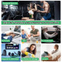 SEVEKO Ceinture Abdominale Electrostimulation, Appareil Electrostimulation Abdominale, Entraînement Abdominal EMS Rapide, Effica