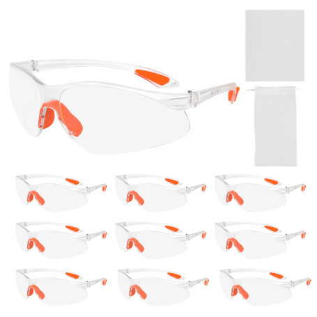 10 Paires Lunette de Protection Travail