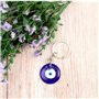 Porte-clés œil turc,2 pièces Turc Bleu Porte-clés amulette mauvais œil Breloques Pendentifs Porte-clés Porte-clés Bonne Chance,c