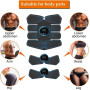 Queath Électrostimulateur musculaire, ceinture électrostimulateur pour Abdominaux, ABS Trainer/Toner pour Abdom/Bras/Vie/Jambes