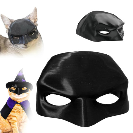 WEILONGB Masque chauve-souris pour chat et animal domestique pour décoration de fête d'Halloween