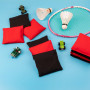 10 Sacs de Haricots, Étanche Bean Bags avec Sac à Cordon, Mini Cornhole pour Le Lancer Sports Outdoor Family Games Kids Toys Han