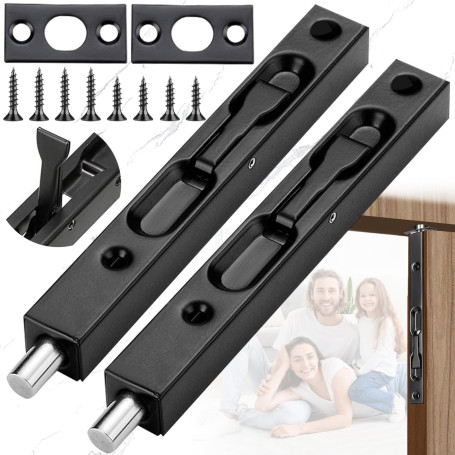 Srup 2 Pièces Cache Slide Slide Bolt Lock