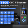 Shall Lecteur de Codes d'erreur T100 OBD2 pour Voiture - Outil de Diagnostic Can - Lecture et Effacement des Codes d'erreur pour
