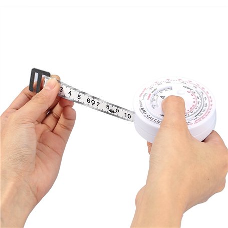 Mètre Ruban Corps Graisse Étrier Testeur Ruban À Mesurer Rétractable Indice De Masse Corporelle Ronde Graisse Mesure Ruban Fitne