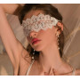 CHUYIX Masque pour les yeux sexy et flexible en dentelle pour femme - Pour fête costumée