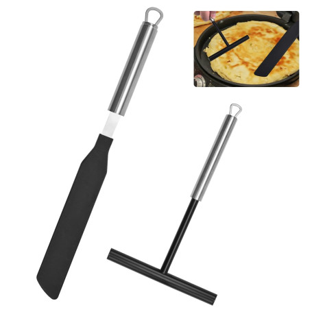 CAREDGO 2 PCS Râteau à Crêpe Etaleur Crepe