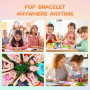 Bracelets Anti Stress Enfants Pop It Fidget Toys - Pop Style Bracelet Réglables d'ours en Silicone Doux Jouets Sensoriels à Bull
