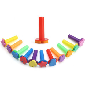 MOLIMOLI 12 Morceaux Éponge Pinceau Set, Pinceau de Mousse, Éponge Stamp, Peinture Éponge, Brosse de Trucs, pour Bricolage, Pein MOLIMOLI 12 Morceaux Éponge Pinceau Set