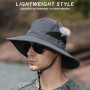 Bangbobi Chapeau de Soleil Homme Protection UV - Chapeau de randonnée à Large Bord Homme Protection Solaire extérieure - Chapeau