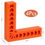 4"/100mm Pince à Angle Droit en Plastique Carrés de Positionnement Type L