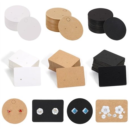 TRKETK 300 Pièces Carte de Présentation de Boucles d'Oreilles