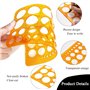 TRKETK 3 Pièces Pochoir de Dessin, Modèles de Mesure en Plastique Regle Pochoir Règle Outil de Quilting Modèles pour Règles de D