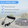 MINSHUXI Câble d'extension en spirale 7 broches de 3 m - Câble de remorque - Adaptateur de câble spirale - Pour voiture, remorqu
