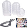 Kare & Kind 10x boules en plastique remplissable - Noël transparent clair