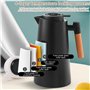 Thermos à thé 1 l avec affichage de la température, cafetière isotherme avec poignée en bois, bouteille isotherme avec bouton de