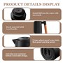 Thermos à thé 1 l avec affichage de la température, cafetière isotherme avec poignée en bois, bouteille isotherme avec bouton de