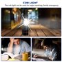 Lampe Torche LED Ultra Puissante -2Pcs 2000 Lumens Lampe Torche Rechargeable,IP65 Étanche Lampe Tactique,3 Modes lampe torche US