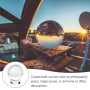 Boule en cristal K9 - 80 mm - Avec support - Boule en verre transparent - Pour photographie - Accessoire de photographie - Boule