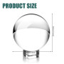 avec support : Nizirioo - Boule en verre K9 - 80 mm - Boule de cristal - Boule de divination a