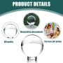 Boule en verre pour photographie, avec support : Nizirioo - Boule en verre K9 - 80 mm - Boule de cristal - Boule de divination a