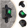 Interrupteur en ligne étanche IP65 12 V DC 20 A DPST 4 broches : 12 V Interrupteur à câble Interrupteur à bascule avec lumière L