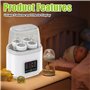 GBKDQQ Chauffe-biberon pour bébé, stérilisateur 8 en 1 pour biberons, chauffe-biberons rapide, chauffe-biberons rapide, chauffe-