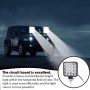 Lot de 6 projecteurs de travail LED 48 W Offroad 12 V/24 V Phare de travail supplémentaire IP67 étanche pour voiture, SUV, camio