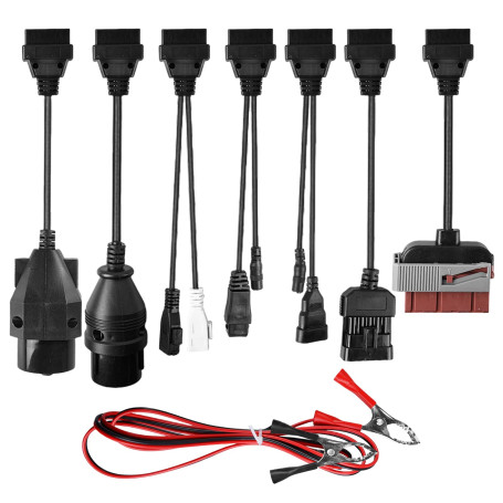 Lot de 8 adaptateurs universels OBD2 OBD1 - Appareil de diagnostic - Jeu de câbles adaptateurs pour appareils de diagnostic OBD