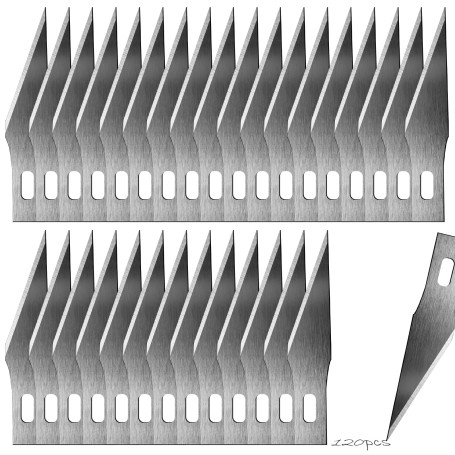 Lot de 120 lames de scalpel pour travaux manuels