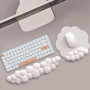 repose-poignet ergonomique en forme de nuage avec mousse à mémoire de forme en cuir synthétique