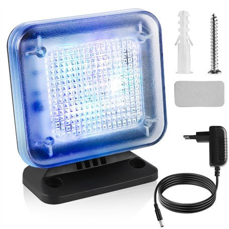 Simulateur TV factice avec 12 LED et 3 programmes au choix