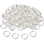 MINGZE 200 Pièces Bague de Cheveux, Argent Rings Anneau de l’Extensions de Cheveux Tressées Ethnique Tresse Dreadlocks Anneaux d