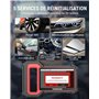 Thinkcar Valise Diagnostic Auto, ThinkScan Plus S7 OBD2 Diagnostic Français avec Moteur/TCM/ABS/SRS/BCM/AC/IC, avec 28 Services 