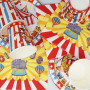 Vaisselle de Cirque Doyomtoy,Fournitures pour Fêtes d'anniversaire d'enfants75 pièces Décoration de fête de Cirque Assiettes Tas