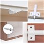 10 Pièces Amortisseur de Porte de Meuble Armoire Loquets à Libération Tactile Push Système Tampon fermetures de porte Non Magnét