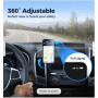 LDJYEONS Support Téléphone Voiture(2 Pièces), Support de Téléphone de Voiture Magnétique, Rotation à 360° pour iPhone, Android, 