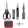 Outils de réparation RC 0-14 mm perforatrice poinçon poinçon clé cruciforme corps alésoir droit ensemble de ciseaux plateau magn