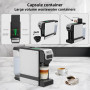 KOTLIE Machine à café multifonction à capsules ST-550, compatible avec différentes capsules et café moulu, sélection du volume d