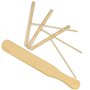 BLUESEABUY Kit Crêpes 1 Spatule Crêpe Bois et 3 Râteau à Crêpes Etaleur Crepe Épandeur de Crêpes pour Ustensiles de Cuisine Panc